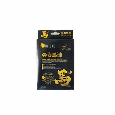 Mitomo Gold & Horse Oil Black Sheet Face Pack